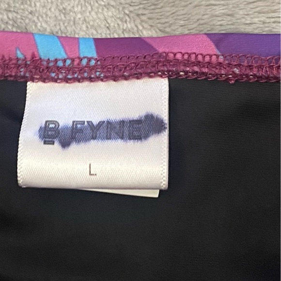 New! Bfyne Alieva Pink Blue Tropical Print Bikini Bottom 10597 - Picture 4 of 7